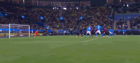 意超杯那不勒斯2-0博洛尼亚夺冠，内雷斯双响+世界波