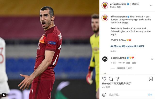 开云-进球大战哲科对飚卡瓦尼！血性罗马赢得穆帅的“心”